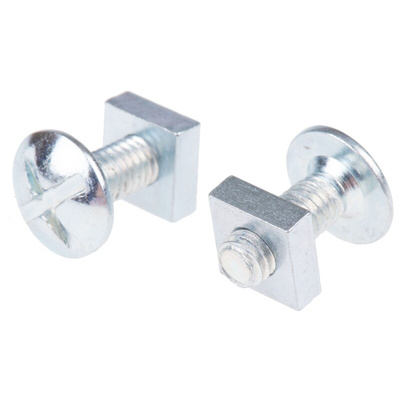 Bright Zinc Plated Steel Roofing Bolt, M6 x 16mm