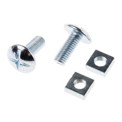 Bright Zinc Plated Steel Roofing Bolt, M8 x 20mm
