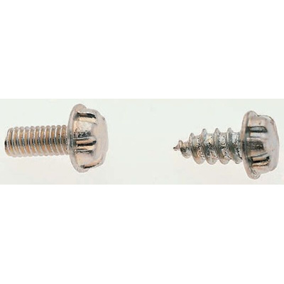 System Zero Plain Flange Button Stainless Steel Tamper Proof Security Screw, M5 x 12mm