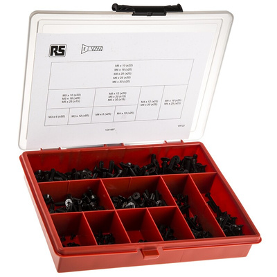 RS PRO Steel 455 Piece Hex Socket Drive Screw/Bolt Kit