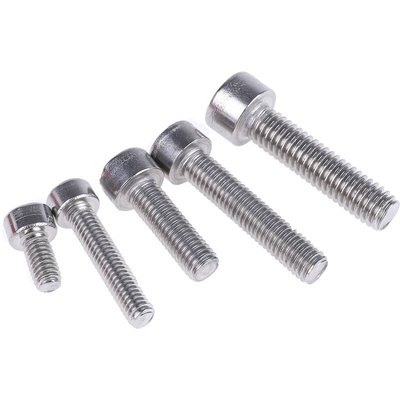 RS PRO Stainless Steel 545 Piece Hex Socket Drive Screw/Bolt Kit