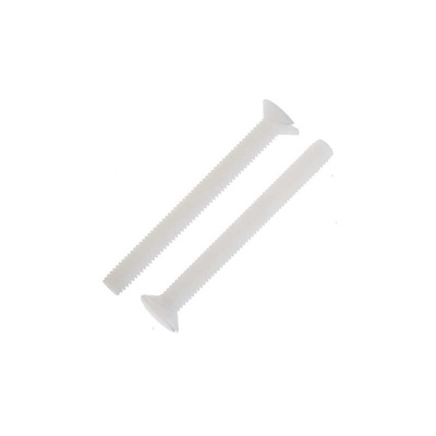 RS PRO Slot Countersunk Nylon Machine Screws DIN 963, M3x30mm