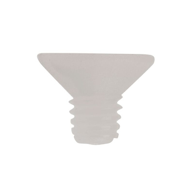 RS PRO Slot Countersunk Nylon Machine Screws DIN 963, M4x6mm