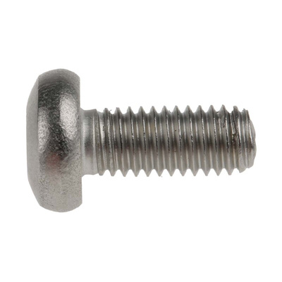 RS PRO Plain Pan Stainless Steel Torx Screw, M5