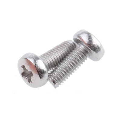 RS PRO Pozidriv Pan A2 304 Stainless Steel Machine Screw DIN 7985, M3x8mmx0.314in