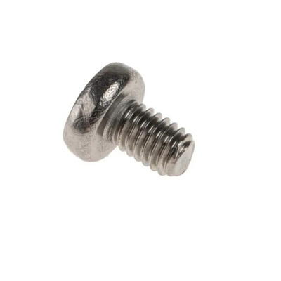 RS PRO Pozidriv Round A2 304 Stainless Steel Machine Screw DIN 7985, M4x6mm