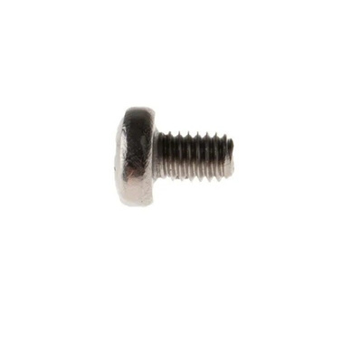 RS PRO Pozidriv Round A2 304 Stainless Steel Machine Screw DIN 7985, M4x6mm