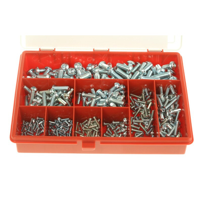 RS PRO Steel 450 Piece Hex Socket Drive Screw/Bolt Kit