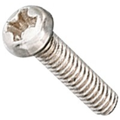 Yahata Neji Cross Pan A2 304 Stainless Steel Machine Screws, M1x3mm