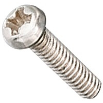 Yahata Neji Plain Pan Stainless Steel Tamper Proof Security Screw, M2 x 6mm