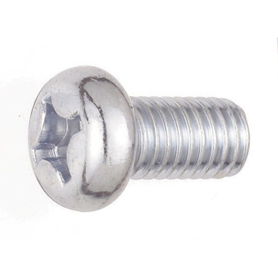 Yahata Neji Cross Pan Steel Machine Screws, M3x6mm