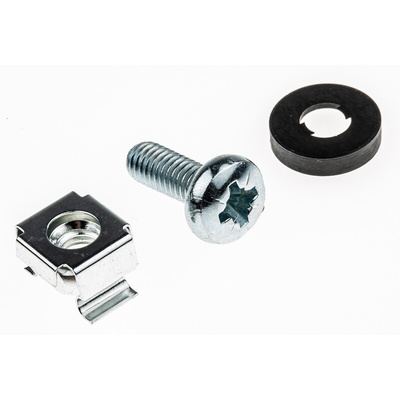 RS PRO Nylon 10 Piece Cross Drive Screw/Bolt, Nut & Washer Kit