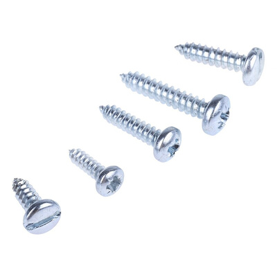 RS PRO Steel 1200 Piece Pozidriv, Slot Drive Screw/Bolt Kit