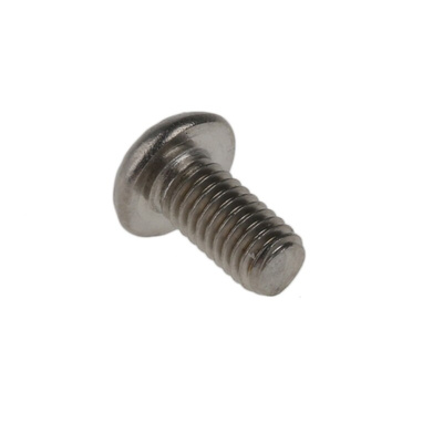 RS PRO Plain Button Stainless Steel Tamper Proof Security Screw, M3 x 6mm