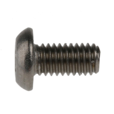 RS PRO Plain Button Stainless Steel Tamper Proof Security Screw, M3 x 6mm