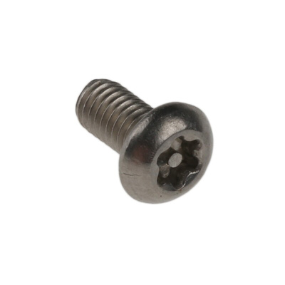 RS PRO Plain Button Stainless Steel Tamper Proof Security Screw, M3 x 6mm