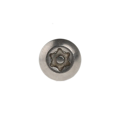 RS PRO Plain Button Stainless Steel Tamper Proof Security Screw, M4 x 12mm