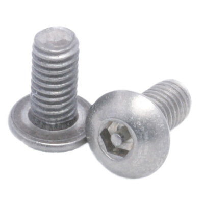 RS PRO Plain Button Stainless Steel Tamper Proof Security Screw, M3 x 6mm