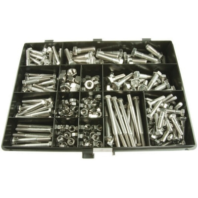 RS PRO Stainless Steel 390 Piece Hex Drive Screw/Bolt & Nut Kit