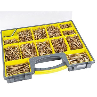 ULTI-MATE Steel 1610 Piece Pozisquare Drive Screw/Bolt Kit
