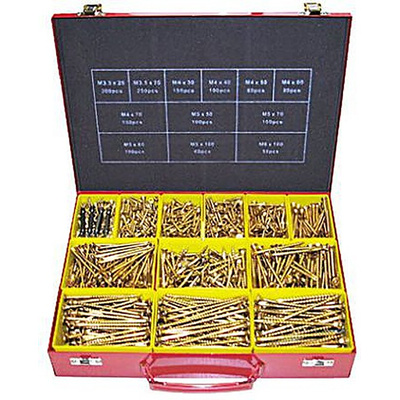 ULTI-MATE Steel 1570 Piece Pozisquare Drive Screw/Bolt Kit