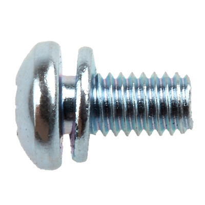 RS PRO M3 x 6 mmmm Zinc Plated Steel Pan Head Sems Screw, Spring Washer