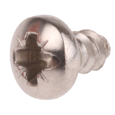 RS PRO Plain Stainless Steel Pan Head Self Tapping Screw, N°6 x 1/4in Long 6.5mm Long