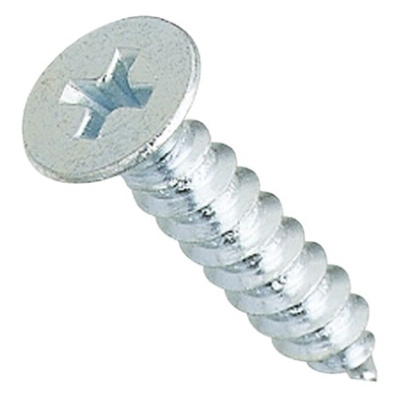 Yahata Neji Steel Flat Head Self Tapping Screw, M5 x 30mm Long