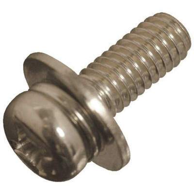 M4 x 20 mmmm Steel Pan Head Sems Screw, Plain Washer