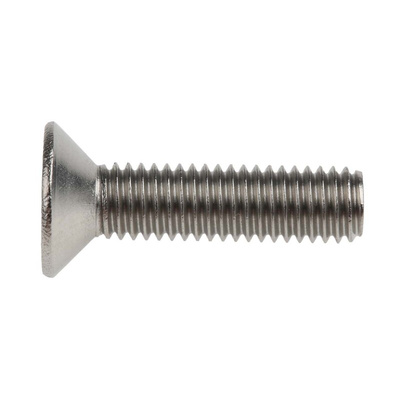 RS PRO Plain Stainless Steel Hex Socket Countersunk Screw, ISO 10642, M5 x 20mm