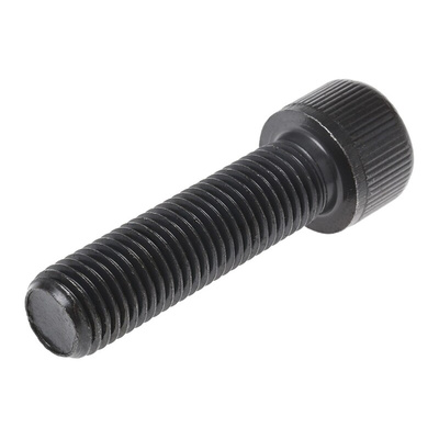 RS PRO M16 x 60mm Hex Socket Cap Screw Black, Self-Colour Steel