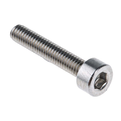 RS PRO M3 x 16mm Hex Socket Cap Screw Plain Stainless Steel