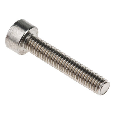 RS PRO M3 x 16mm Hex Socket Cap Screw Plain Stainless Steel