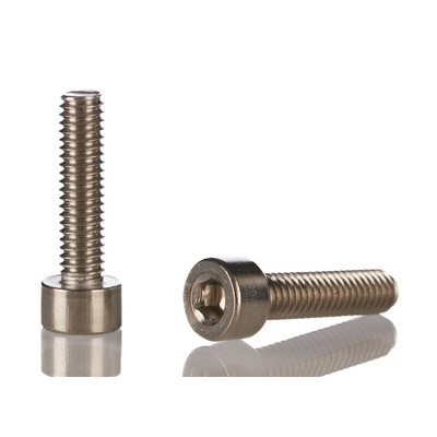 RS PRO M4 x 16mm Hex Socket Cap Screw Plain Stainless Steel