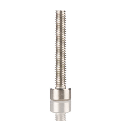 RS PRO M4 x 25mm Hex Socket Cap Screw Plain Stainless Steel