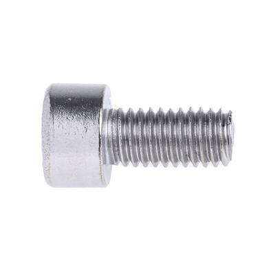 RS PRO M5 x 10mm Hex Socket Cap Screw Plain Stainless Steel