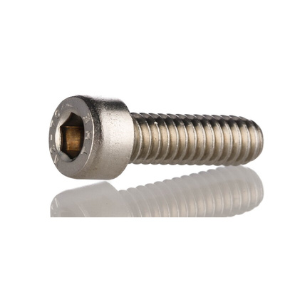 RS PRO M5 x 12mm Hex Socket Cap Screw Plain Stainless Steel