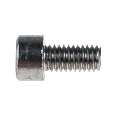 RS PRO M6 x 12mm Hex Socket Cap Screw Plain Stainless Steel
