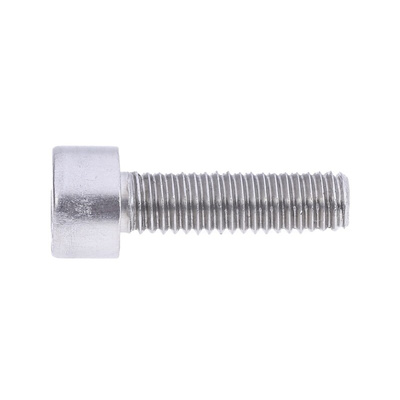 RS PRO M6 x 20mm Hex Socket Cap Screw Plain Stainless Steel