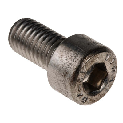 RS PRO M8 x 16mm Hex Socket Cap Screw Plain Stainless Steel