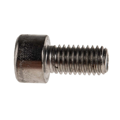 RS PRO M8 x 16mm Hex Socket Cap Screw Plain Stainless Steel