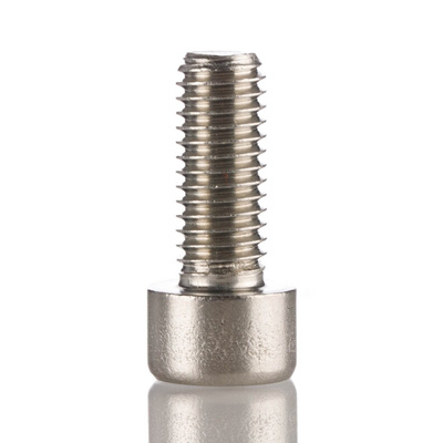 RS PRO M8 x 20mm Hex Socket Cap Screw Plain Stainless Steel