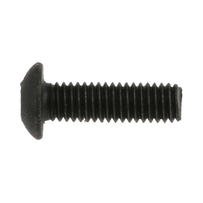 RS PRO Black, Self-Colour Steel Hex Socket Button Screw, ISO 7380, M3 x 10mm