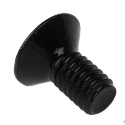 RS PRO M4 x 8mm Hex Socket Countersunk Screw Black, Self-Colour Steel