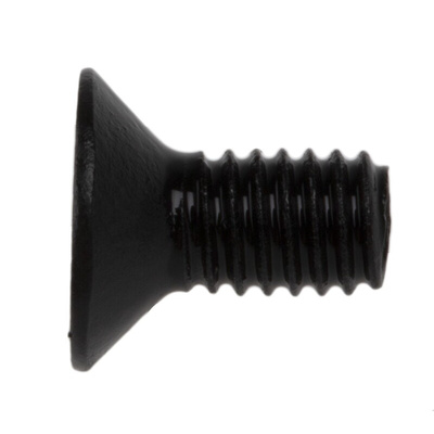 RS PRO M4 x 8mm Hex Socket Countersunk Screw Black, Self-Colour Steel