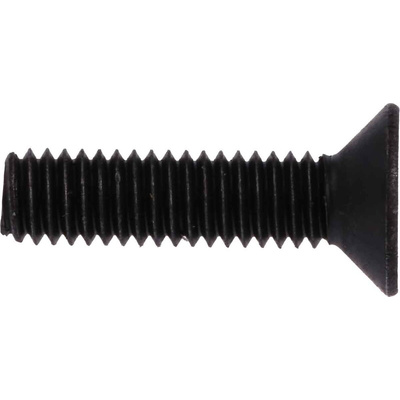 RS PRO Black, Self-Colour Steel Hex Socket Countersunk Screw, DIN 7991, M4 x 16mm