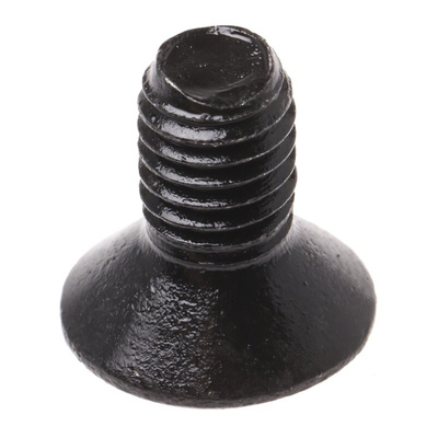 RS PRO Black, Self-Colour Steel Hex Socket Countersunk Screw, DIN 7991, M5 x 10mm