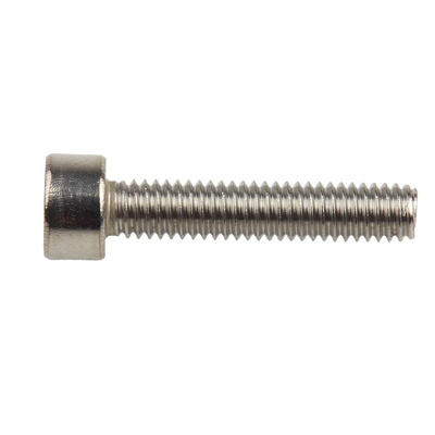 RS PRO M4 x 20mm Hex Socket Cap Screw Plain Stainless Steel