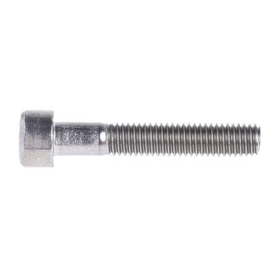 RS PRO M5 x 30mm Hex Socket Cap Screw Plain Stainless Steel