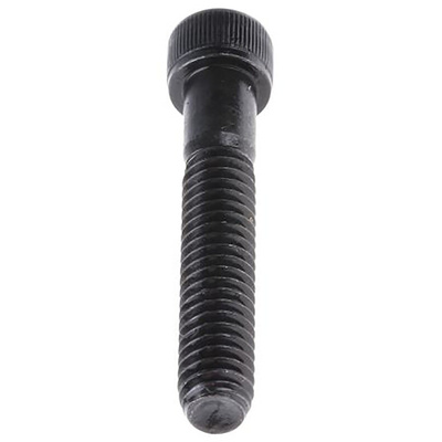 RS PRO Black, Self-Colour Steel Hex Socket Cap Screw, ANSI B18.3 1936-1960, 1/4in x 38mm